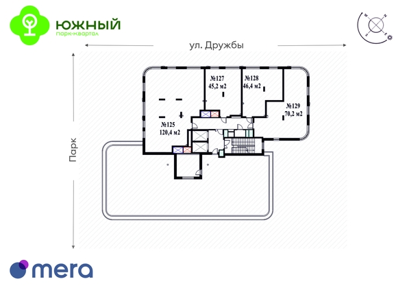 
  Продается 2-комн. квартира 46.4 м², в ЖК Южный, дом Ю-17. Фото 7.