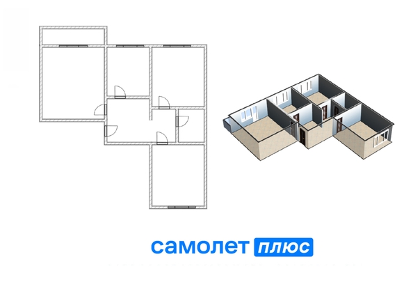 
  Продается 3-комн. квартира 63 м². Фото 21.
