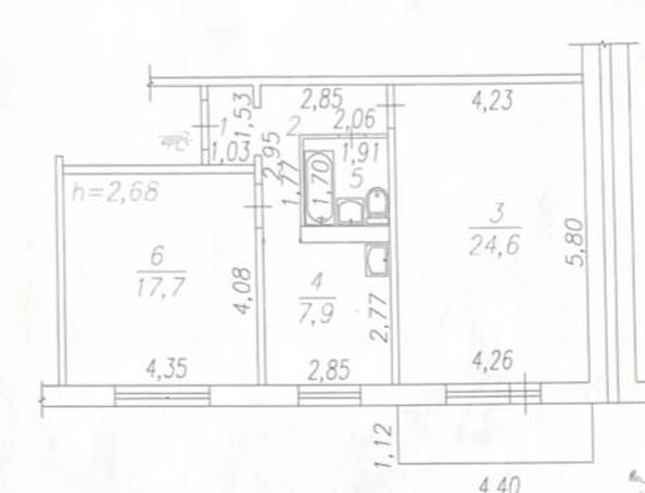 
  Сдается 2-комн. квартира 59.3 м². Фото 18.