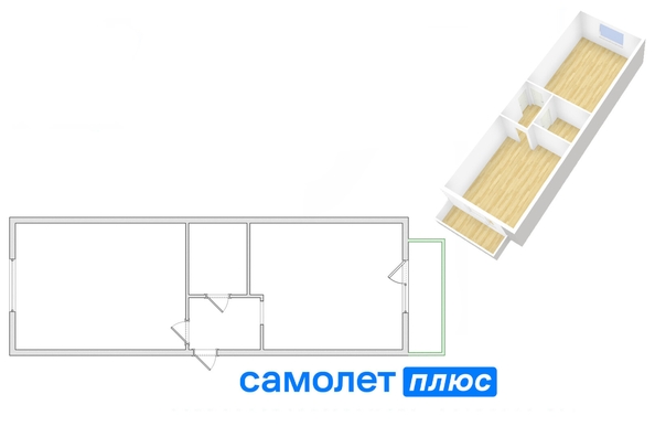 
  Продается 2-комн. квартира 55.9 м². Фото 10.