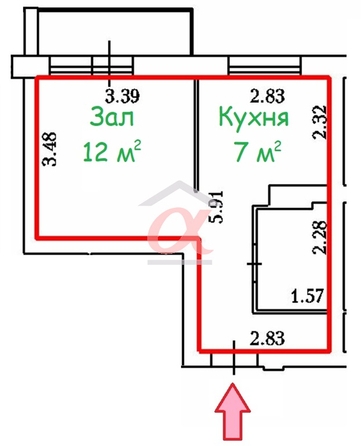 
  Сдается 1-комн. квартира 27.5 м². Фото 23.