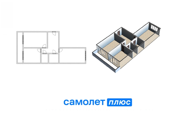 
  Продается 3-комн. квартира 72.7 м². Фото 14.