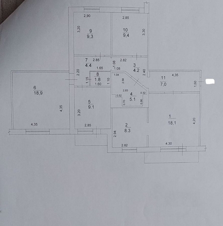
  Продается 4-комн. квартира 95.6 м². Фото 16.