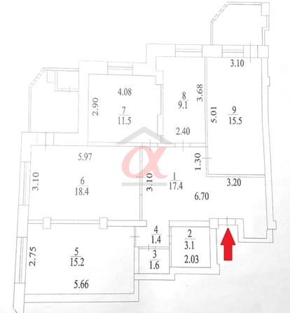 
  Продается 3-комн. квартира 93.2 м². Фото 15.