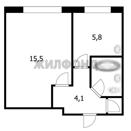 
   Продам 1-комнатную, 29.1 м², Твардовского ул, 12

. Фото 10.
