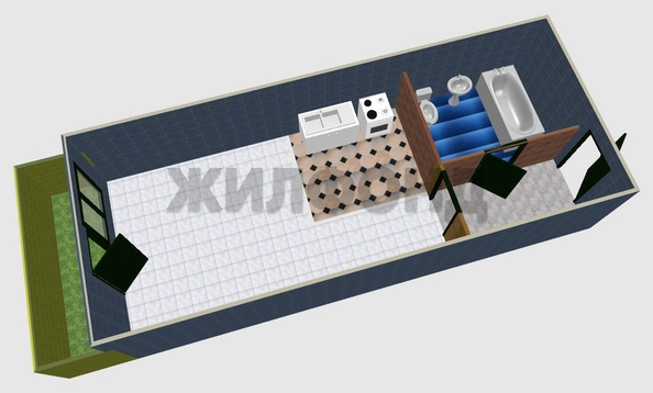 
  Продается студия, 27.9 м², ЖК Сандэй
. Фото 2.