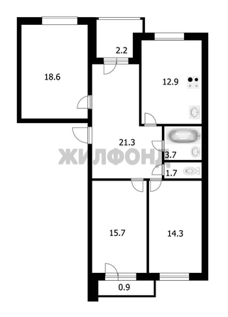 
   Продам 3-комнатную, 91.3 м², Пархоменко ул, 102

. Фото 23.