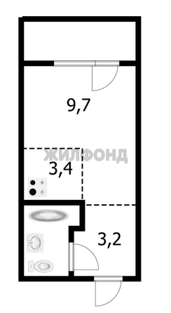 
   Продам студию, 19.2 м², Виктора Уса ул, 15

. Фото 6.