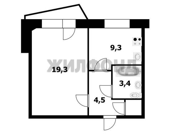 
  Продается 1-комн. квартира, 37.5 м², 2-й (4 мкр.) кв-л, д. 203
. Фото 7.
