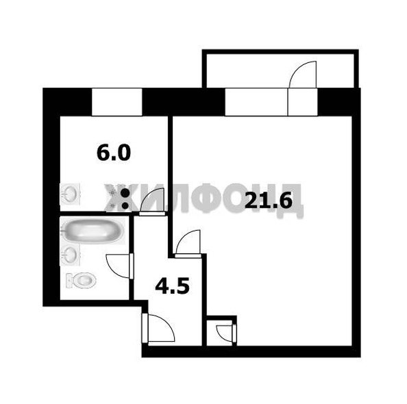 
  Продается 1-комн. квартира, 35.4 м², Гидромонтажная ул, д. 54
. Фото 1.