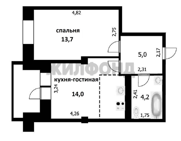 
  Продается 2-комн. квартира, 36.9 м², ЖК Аквамарин, дом 3
. Фото 27.
