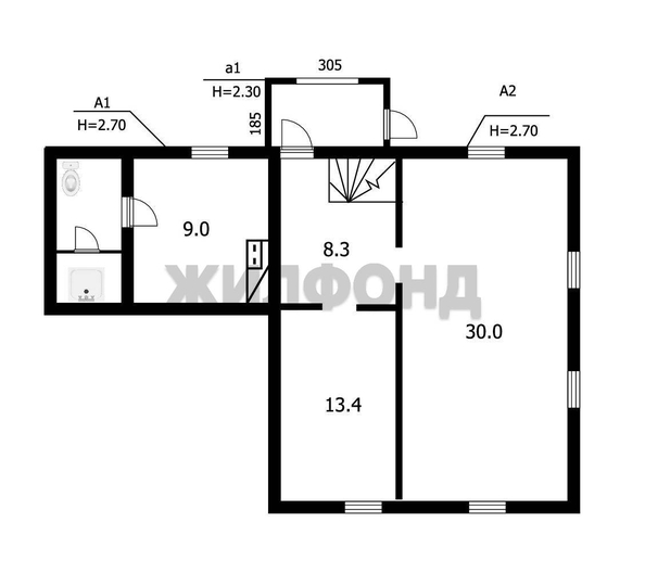 
  Продается дом, 65 м², Новосибирск
. Фото 8.
