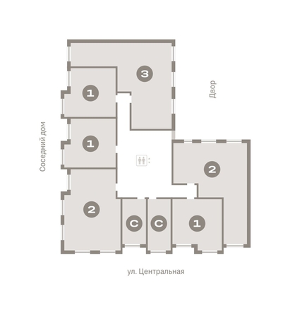 
  Продается 2-комн. квартира, 79.7 м², ЖК Пшеница, дом 2.1
. Фото 1.