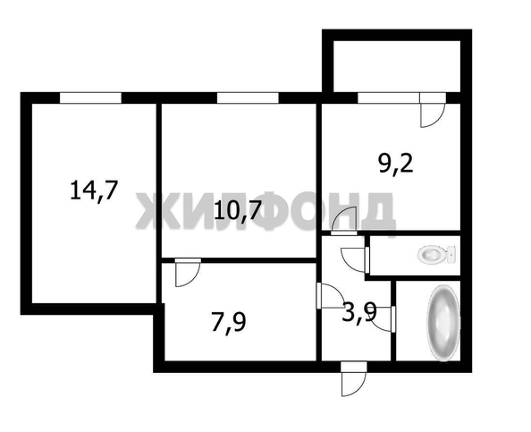 
  Продается 2-комн. квартира, 50.4 м², ЖК Чистая Слобода, дом 71
. Фото 4.
