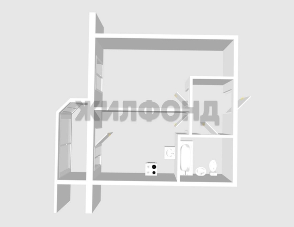 
  Продается 1-комн. квартира, 36 м², Заречная ул, д. 4
. Фото 8.