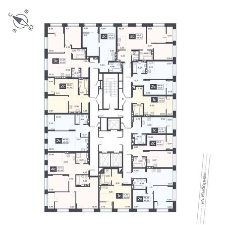 
  Продается 2-комн. квартира, 46.25 м², ЖК Астон. Геометрия, дом 4
. Фото 1.