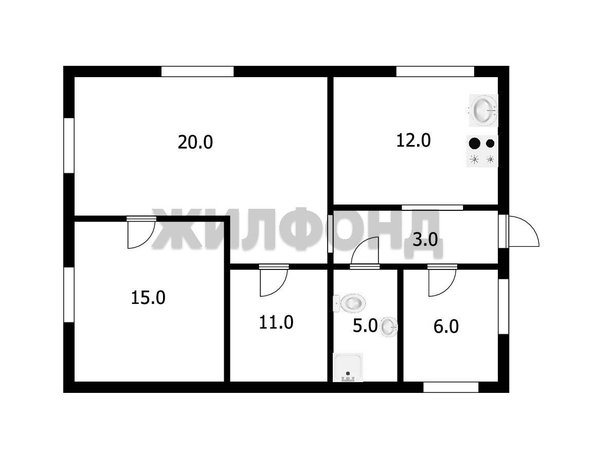 
  Продается дом, 71.8 м², село Вагайцево
. Фото 10.