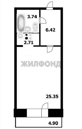 
  Продается студия, 38.4 м², Виктора Шевелева ул, д. 18
. Фото 15.