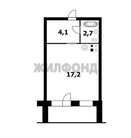 
  Продается студия, 24 м², Геодезическая ул, д. 68/1
. Фото 17.