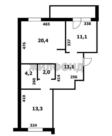 
  Продается 2-комн. квартира, 72.2 м², Восход ул, д. 26/1
. Фото 14.