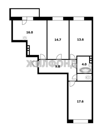 
  Продается 3-комн. квартира, 78.2 м², Михаила Немыткина ул, д. 12
. Фото 8.