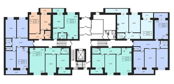
  Продается 3-комн. квартира, 61.95 м², ЖК Дивногорский, 2.0
. Фото 1.