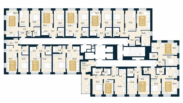 
  Продается 3-комн. квартира, 65 м², ЖК Первый на Есенина, дом 3
. Фото 1.