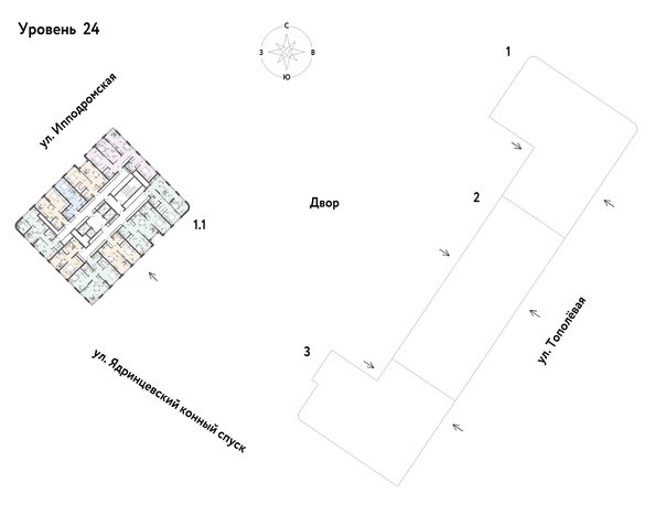 
  Продается 1-комн. квартира, 37.85 м², ЖК Страна.Тополевая, корпус 1
. Фото 1.