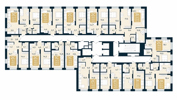
  Продается студия, 24.9 м², ЖК Первый на Есенина, дом 3
. Фото 1.