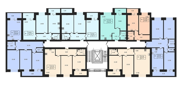 
  Продается 3-комн. квартира, 62.15 м², ЖК Квартал на Большой, дом 1
. Фото 1.