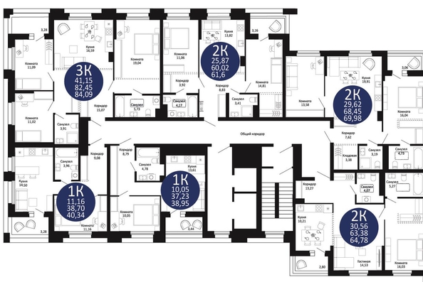 
  Продается 3-комн. квартира, 84.09 м², ЖК Первый на Рябиновой
. Фото 1.