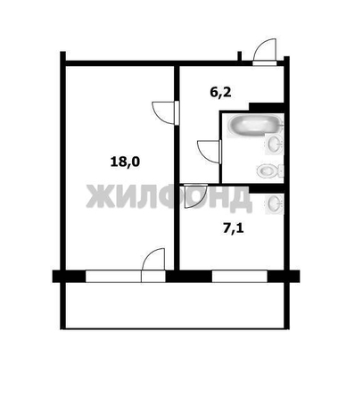 
  Продается 1-комн. квартира, 34.7 м², Краузе ул, д. 19/1
. Фото 7.