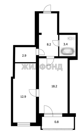 
  Продается 1-комн. квартира, 45.6 м², ЖКО Аэропорта ул, д. 26/1
. Фото 16.