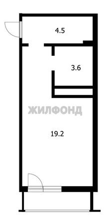 
  Продается 1-комн. квартира, 27.3 м², Первомайская ул, д. 230
. Фото 6.