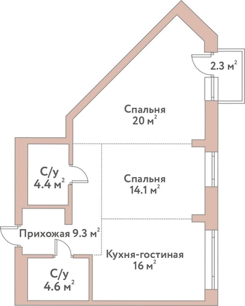 
  Продается 3-комн. квартира 68.4 м², в ЖК Флора и Фауна, 18а. Фото 1.
