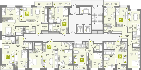 
  Продается 3-комн. квартира, 70.3 м², ЖК Счастливый квартал, дом 2
. Фото 1.