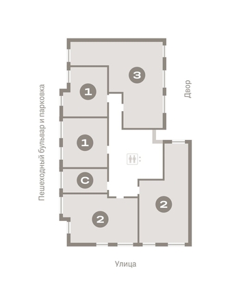 
  Продается 3-комн. квартира, 90.2 м², ЖК Лебедевский квартал, дом 1
. Фото 16.