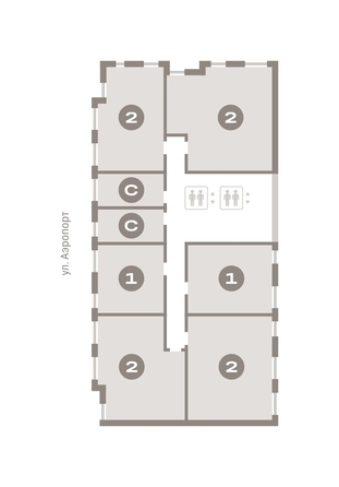 
  Продается 2-комн. квартира, 71.99 м², ЖК Авиатор, дом 3
. Фото 6.