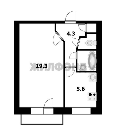 
  Продается 1-комн. квартира, 32.9 м², 1905 года ул, д. 18
. Фото 12.
