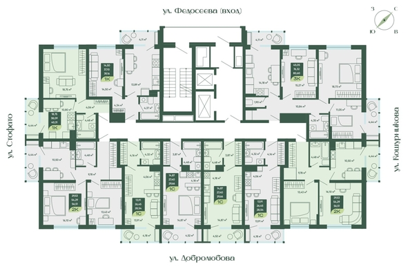 
  Продается студия, 29.66 м², ЖК Мичурин
. Фото 1.