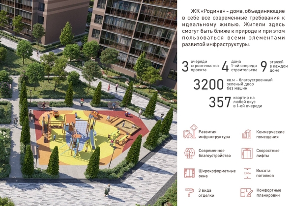 
  Продается 2-комн. квартира, 39.2 м², ЖК Родина, дом 4
. Фото 7.