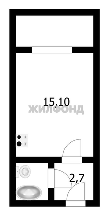
  Продается студия, 20.1 м², Петухова ул, д. 99
. Фото 6.