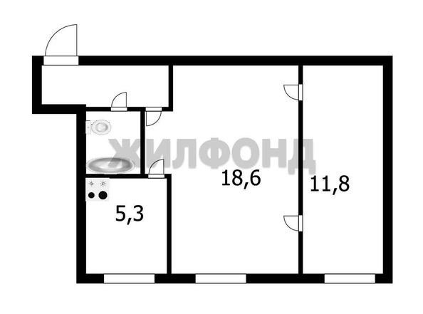 
  Продается 2-комн. квартира, 43 м², Бурденко ул, д. 40
. Фото 8.