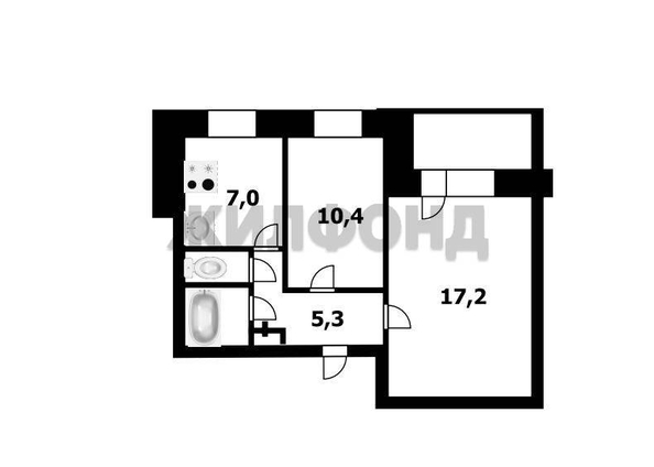 
  Продается 2-комн. квартира, 46 м², Широкая ул, д. 1332
. Фото 16.