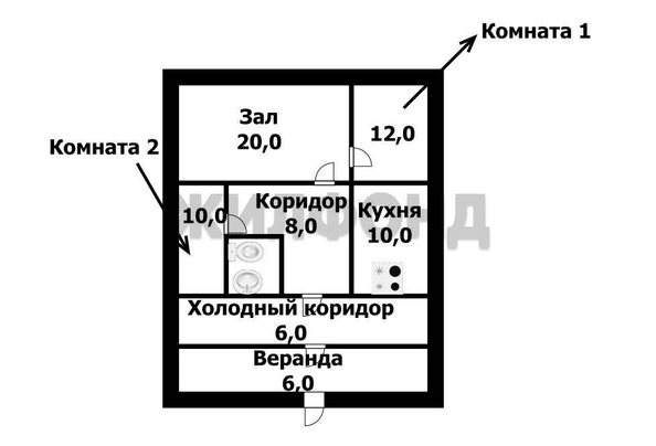 
  Продается дом, 67.3 м², рабочий поселок Мошково
. Фото 2.