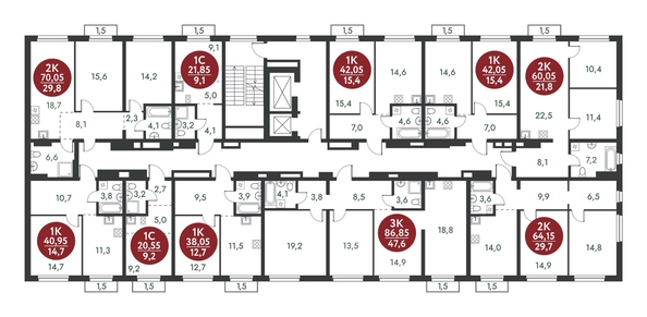 
  Продается 1-комн. квартира, 40.95 м², ЖК Скандинавские кварталы, дом 1
. Фото 1.