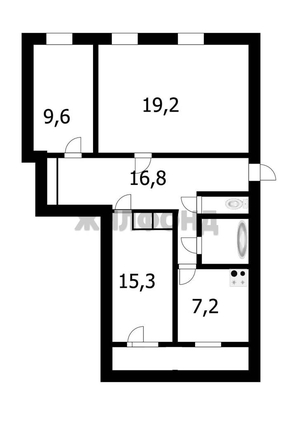 
  Продается 3-комн. квартира, 74.7 м², М.Горького ул, д. 3
. Фото 14.