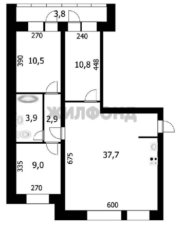 
  Продается 4-комн. квартира, 74.8 м², Шатурская ул, д. 9
. Фото 13.