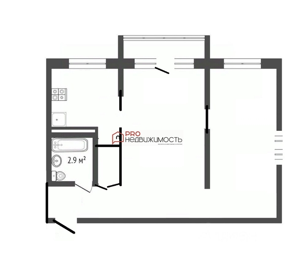 
  Продается 2-комн. квартира, 41 м², Дзержинского пр-кт, д. 81/2
. Фото 15.