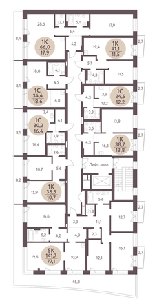 
  Продается студия, 30.2 м², ЖК Зеленый город, дом 1
. Фото 1.